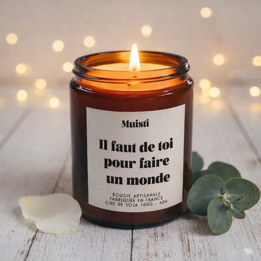 Bougie Il faut de toi pour faire un monde