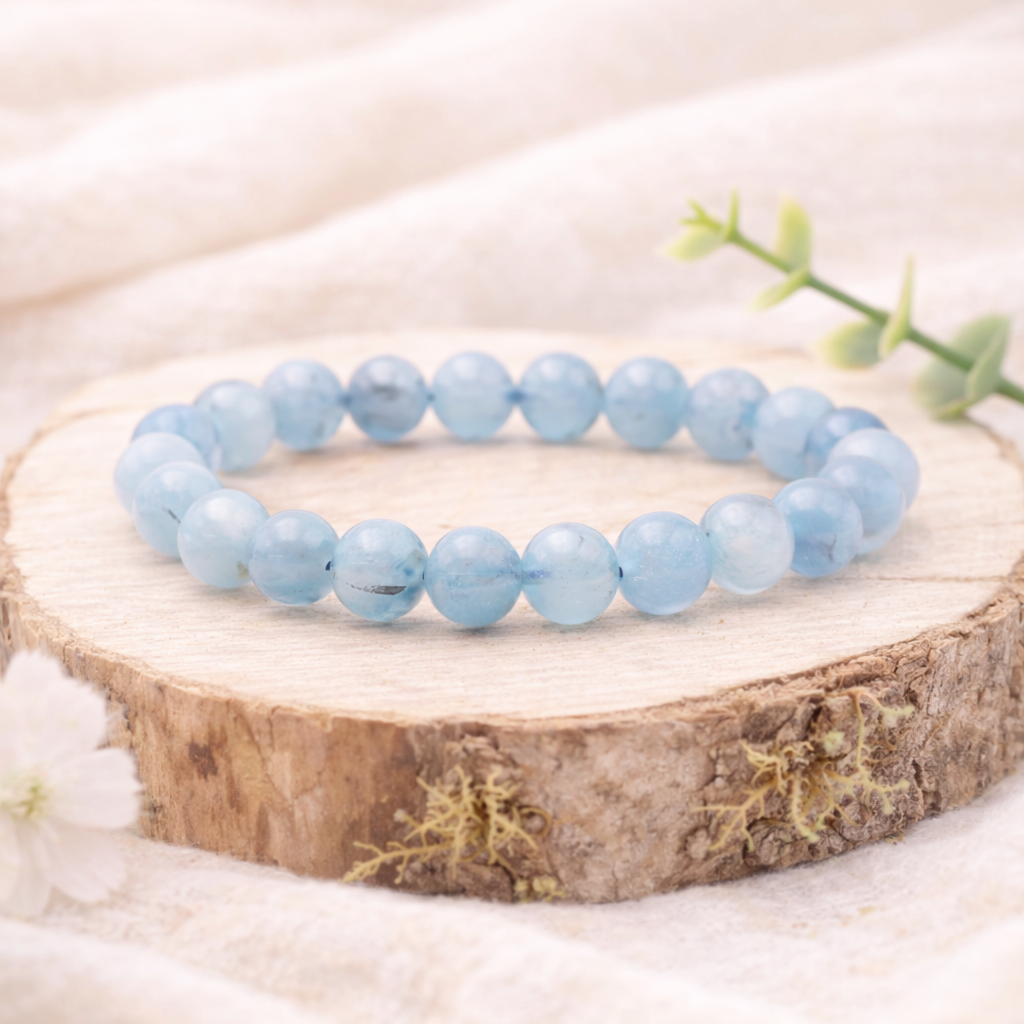Bracelet Aigue-Marine Naturelle – Chemin de Vie 2